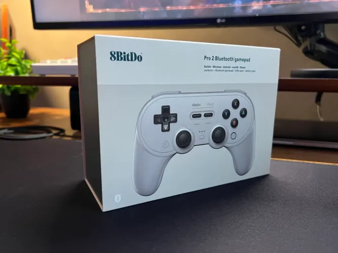 Controle 8BitDo Pro 2 Cinza [LACRADO] 