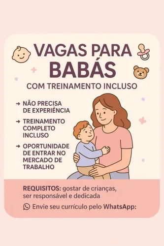 Vagas para babás