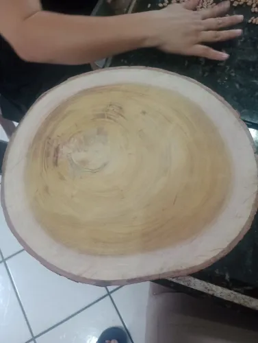 Bolacha artesanal de madeira vinhático 120,00