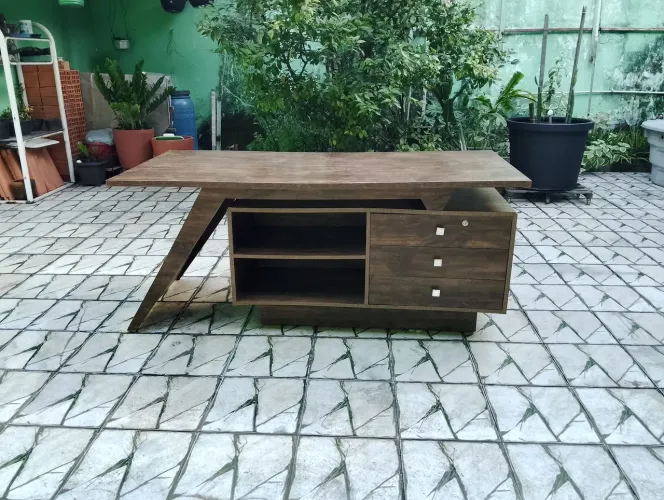 Mesa de Escritório Madeira Maciça