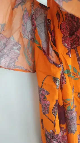 Vestido longo florido 