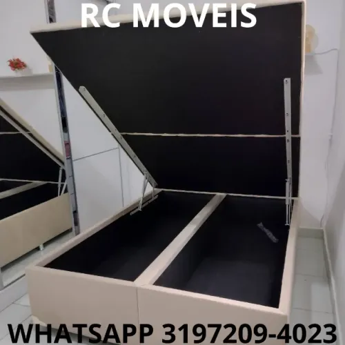 Cama Box Baú Super King 1.93x2.03 - Qualidade Premium Direto da Fábrica