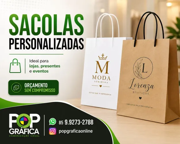 Sacolas personalizadas 