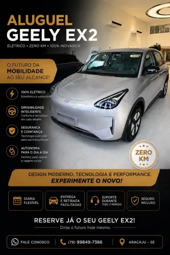 Geely ex2 para aluguel
