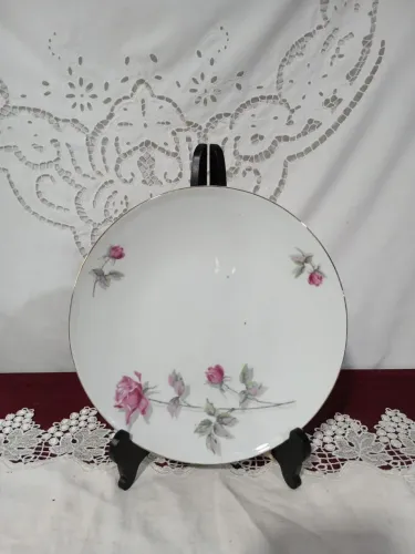 Antigo Prato de Parede porcelana Steatita 
