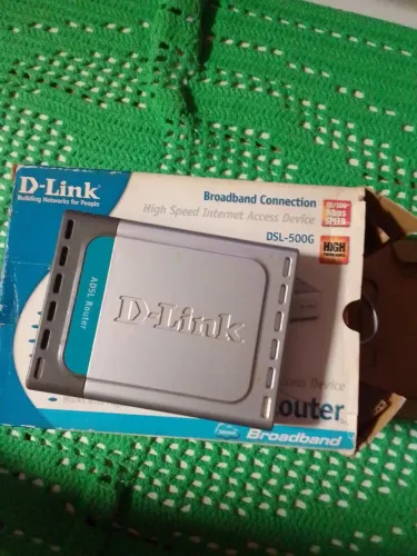MODEM/ROTEADOR D-LINK DSL-500G - COM CAIXA ORIGINAL