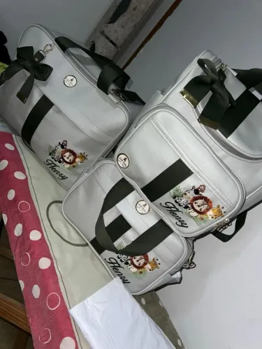 Kit com 3 bolsas maternidade