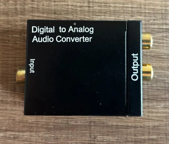Conversor De Audio Digital Fibra Para Rca TV Ideal Para Som Analógico