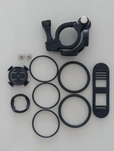 Kit Suporte Guidão Bike - GoPro + GPS Garmin (Quarter-Turn) + Orings