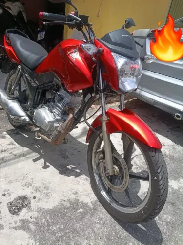 Fan 125 partida elétrica vermelho kendy