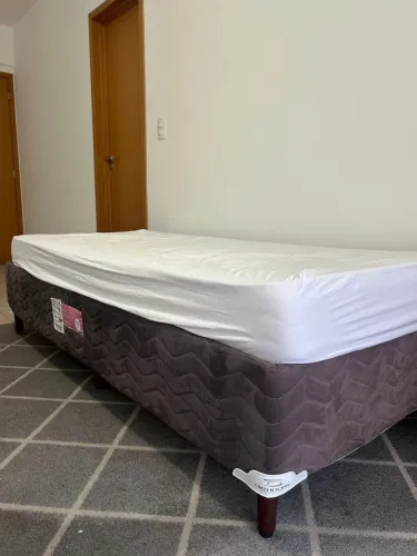 Cama Solteiro Box + Colchão