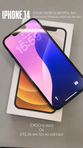 iPhone 14 516GB pronta entrega