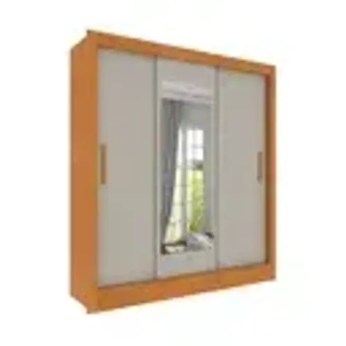 Guarda Roupa Neve 3 Portas Com Espelho 2m10