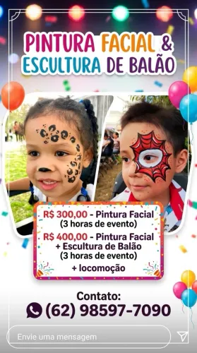 Pintura facial DIA DAS CRIANÇAS