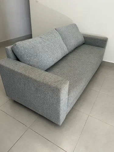 Sofá 3 Lugares Muy Cinza Claro Mescla Tok&Stok