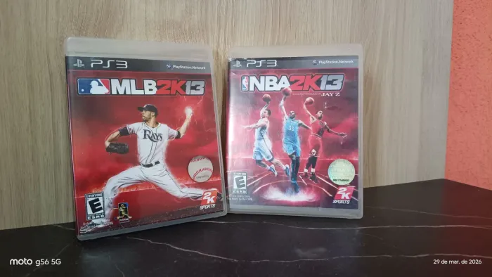 Bundle 2K Sports Basketball e Baseball originais & completos PS3 (mídias em ótimo estado)