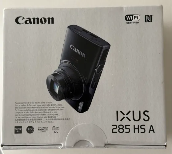 Canon IXUS 285 HS A - Nova, na caixa lacrada - Super compacta e alta definição