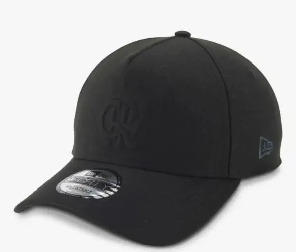 Boné New Era 9forty Aframe Snapback Flamengo Futebol Preto Preto Liso U