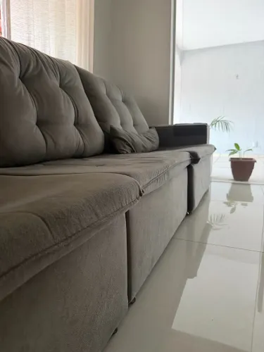 Sofá retrátil e reclinável grande