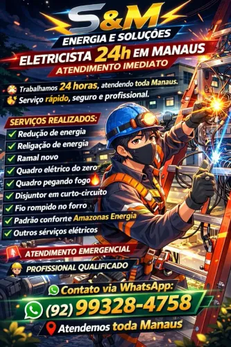 Eletricista 24 horas toda manaus