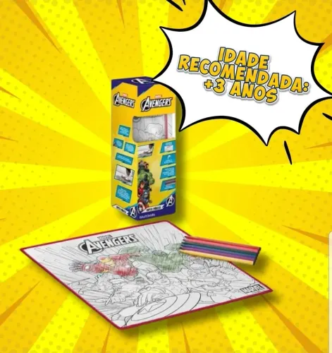 Tapete Mágico Avengers Vingadores Acqua Lasa Original