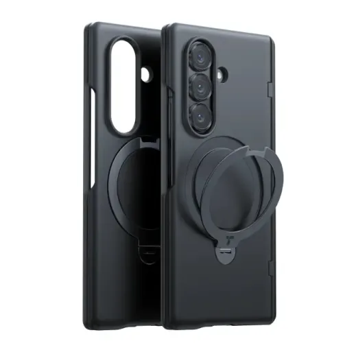 Capa Torras Original para Samsung Galaxy Z Fold 7 Modelo Q3 Spin-Preto com Suporte