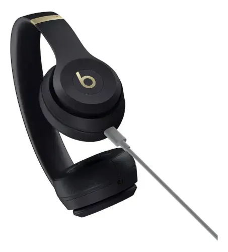 Fones De Ouvido Beats Solo 4 Preto e Dourado Original 