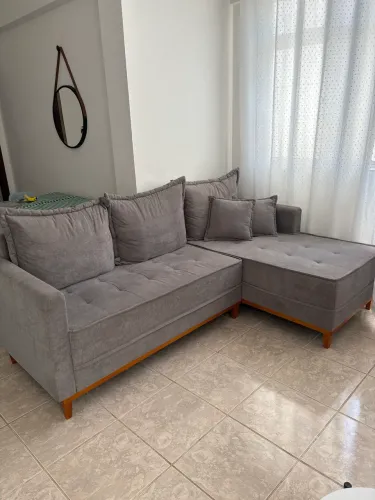 Sofá com chaise espuma d33 - 230cm