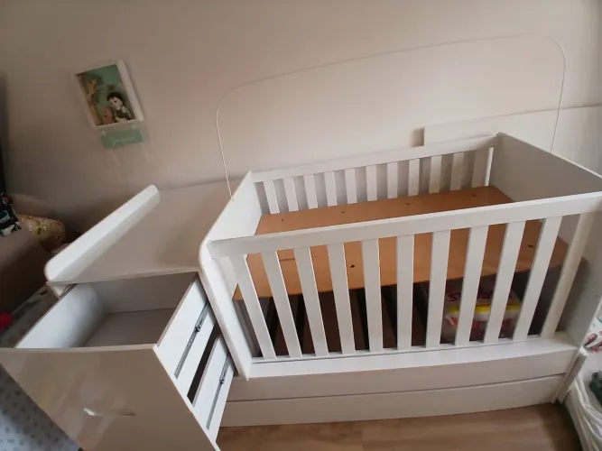 Berço Formari Mastic 3 em 1 Completo + Colchão e Acessórios