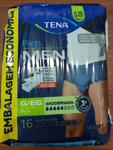 Roupa íntima Tena Pants Men Tamanho G/EG , 16 unidades