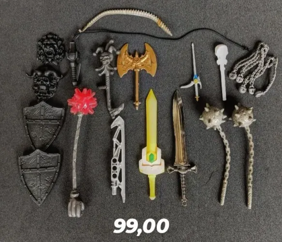 Lote acessórios medievais