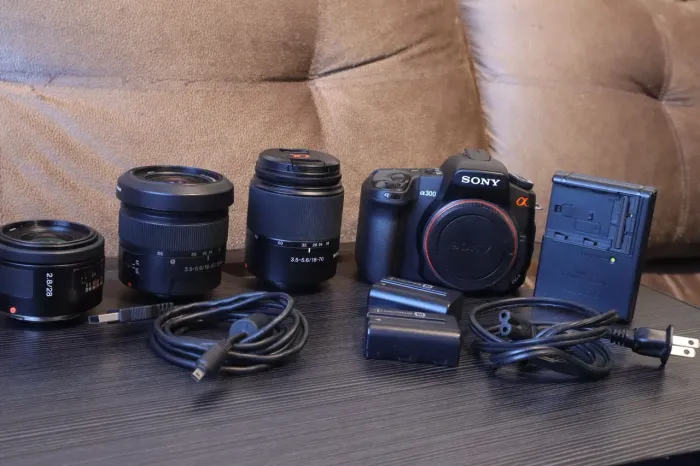 Kit Câmera Sony alpha a300