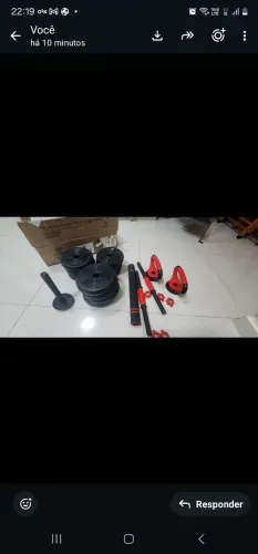 KIT DE MUSCULAÇÃO DE 20KG