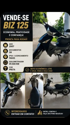 Biz 125cc, ano 2007