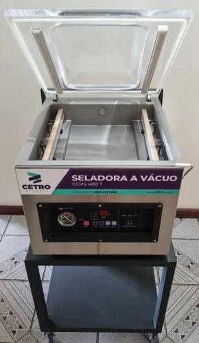 Seladora à vácuo de bancada com ATM CCVS 400 T - Cetro