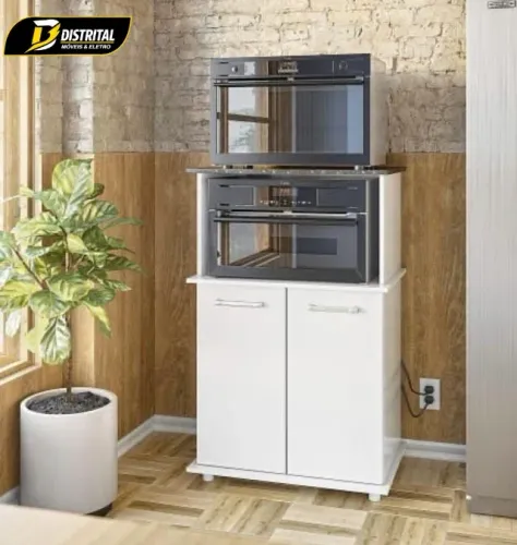 Balcão 2 Portas Para Forno e Microondas Isis Oferta