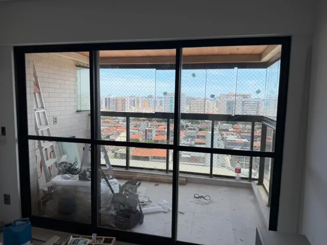 Porta de varanda de alumínio 