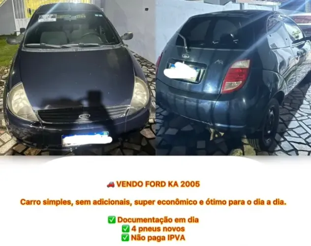 Ford KA GL 1.0i Zetec Rocam 2005