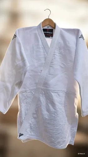 Kimono Combate Série Prata Novo Branco Tamanho A3 (Wagui + Shitabaqui)