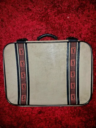 Mala de Viagem Yves Saint Laurent YSL Vintage Anos 80 Média