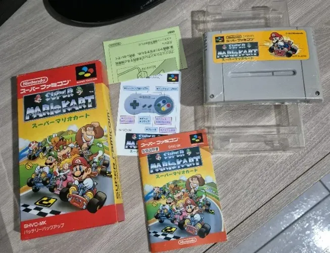 Super Mario Kart Super Famicom Original Completo CIB