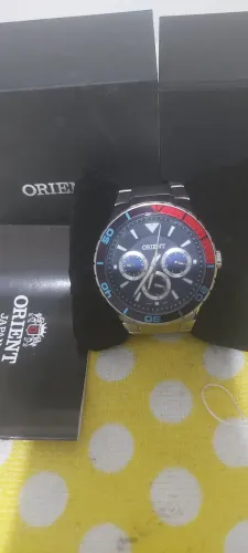 Relogio Orient Masculino Mbssm082 D1sx Azul Aco Correia Prata