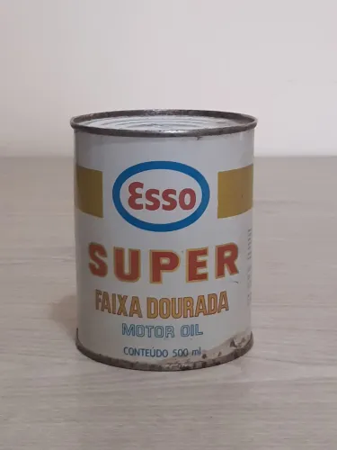Lata Antiga Óleo Motor Esso Super