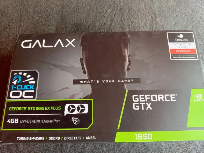 Placa GTX 1650 4gb Galax
