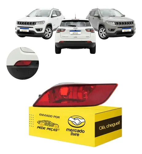 Lanterna Parachoque Traseiro Jeep Compass 2017 18 A 2026 Le Vermelho