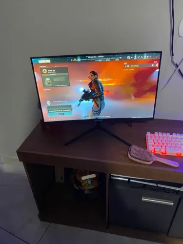 Monitor de jogos 24" Curved IPS Gaming Monitor, FHD 1080P, 180Hz Refresh Rate, 1ms Respons