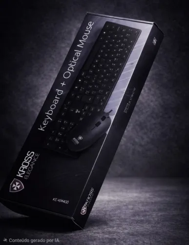 Kit Teclado e mouse com fio