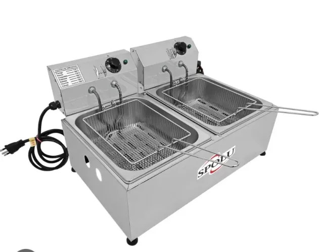 Fritadeira Elétrica 2 Cubas 10 litros