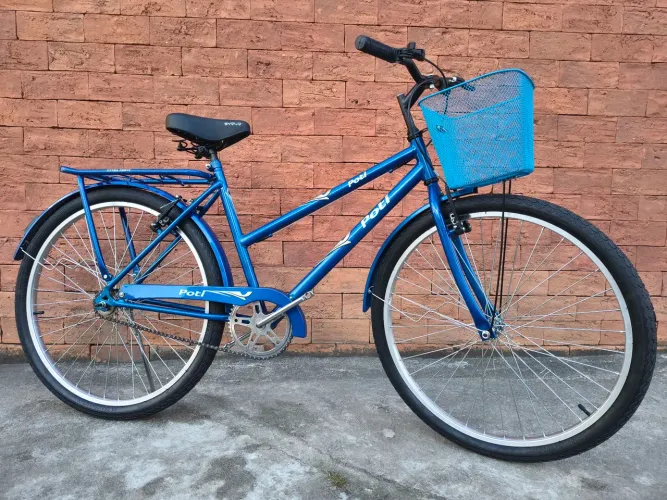 Bicicletas aro 26 mod. Poti c / cesta e rodas c/ raios duplo
