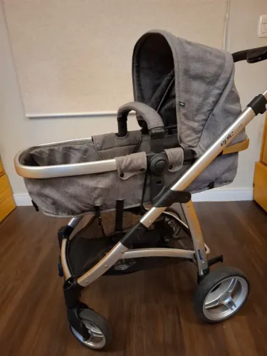 Travel System Infanti, Epic Lite Duo, 0 a 15kg, Grey Steel